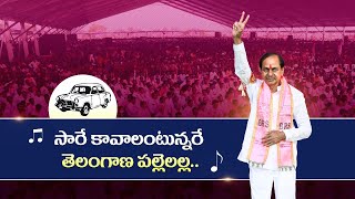 సారే కావాలంటున్నరే తెలంగాణ పల్లెలల్ల  A song on CM KCR  VoteForCar KCROnceAgain [upl. by Dustie]