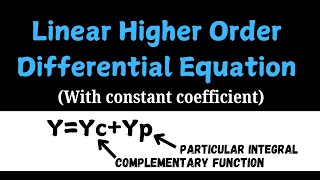 Linear Higher Order Differential Equation  Engineering Mathematics [upl. by Pammy]