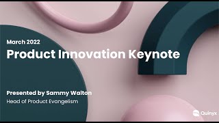 Product Innovation Keynote  March 2022  Say hi to Advanced Analytics [upl. by Scammon]