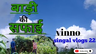 Badi Ki Safaie🌾बाड़ी की सफाई ⛏️Hamara Roji Wala Kaam ♥️Vinno singal vlogs 22🏕️ 2024 [upl. by Taryne]