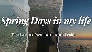 Spring Vlog 🛩️🌷⛱️ Travel with me to Colombia Trying street food cafes sunset on the beach [upl. by Nived]