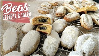 Mini Stollengebäck Rezept  Kleine gefüllte Christstollen backen BEAner [upl. by Kingdon]