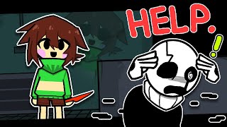 Chara tracks down Gaster  Undertale Animation [upl. by Jenne]