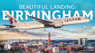 Beautiful landing in Birmingham UK 4K [upl. by Teerprug]