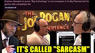 Graham Hancock Doesnt Understand Flint Dibble Sarcasm On JRE [upl. by Sucramaj]