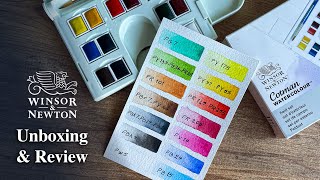 Winsor and Newton Watercolor  ASMR Unboxing  Test and Review [upl. by Reiser]