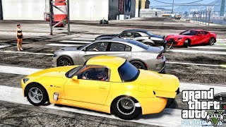 GTA 5 REAL LIFE MOD 620  DRAG S2000 GTA 5 REAL LIFE MODS 600LT [upl. by Plate]