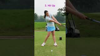 3 TIPS TO DRIVE BETTER  Golf with Michele Low shorts golfswing golftips golfer golflesson [upl. by Neirda]