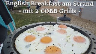 6 English Breakfast mit Freunden am Strand von Charmouth und 2 COBB Grills [upl. by Waki]