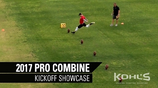 Kickoff Competition  2017 Kohls Kicking Pro Combine  NFL Prospects [upl. by Silber854]