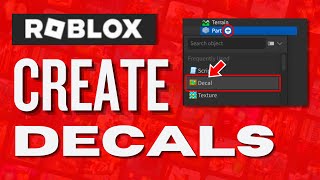 How To Create Decals In Roblox [upl. by Eesak]