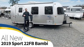 2019 Airstream Sport 22FB Bambi Walk Through Small Light Tiny Size Travel Trailer [upl. by Irbmac784]