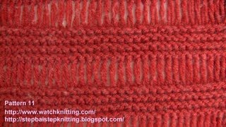 ElongatedDrop Stitch  Free Knitting Tutorials  Stitch 11 [upl. by Airitac]