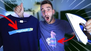 FABRIQUER DES TSHIRT FORTNITE FACILEMENT [upl. by Nylaret]