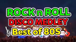 ROCK N ROLL DISCO MEDLEY  Best 80s DISCO ROCK Music Hits [upl. by Aicatsal]