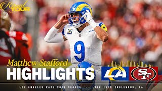 Highlights Matthew Staffords Best Throws From 221yd Day vs 49ers  Week 3 [upl. by Eymaj]