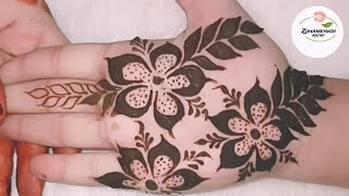 new beautiful mehndi designs for hands ZuhaQasmi72 hennadesigns [upl. by Tiffie]