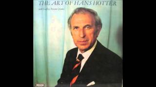 HANS HOTTER singt quotGrenzen der Menschheitquot Schubert [upl. by Curt585]