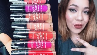 New Jordana Sweet Cream Matte Lip Color  Swatches [upl. by Solomon]