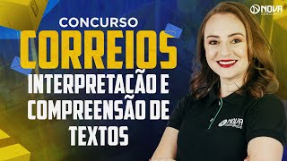 Concurso Correios Nível Médio 2024 Compreensão e Interpretação de Textos [upl. by Yeltnerb]