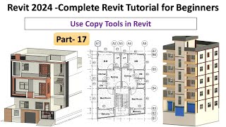 17 Revit 2024  Complete Revit Tutorial for Beginners  Use Copy Tools in Revit EngrHedaetullah [upl. by Ardel]