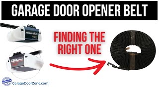 2 Tips To Help You Get The Correct Door Opener Belt  Raynor amp Liftmaster Garage Door Opener Belts [upl. by Hgielhsa50]