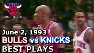 1993 Bulls vs Knicks game 5 HD highlights [upl. by Aneris911]