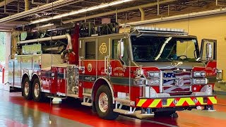 Cartersville Fire Department Adrieal Truck Leaving amp Returns Back To The Station 1 [upl. by Raquel]