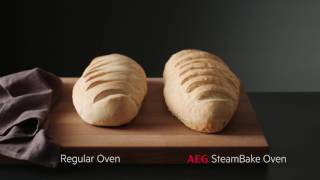 AEG  Baking Bread with regular vs SteamBake oven comparison [upl. by Gavriella]