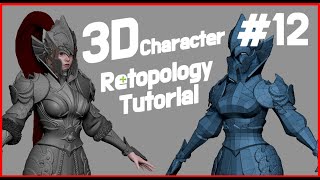 Johnnny 3D  12  3D Character Modeling ReTopology tutorial  Topogun3D maxZbrush [upl. by Bezanson]