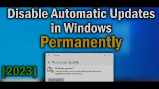 How to Disable Windows Automatic Updates on Windows 10 Permanently 2021 [upl. by Klarika]