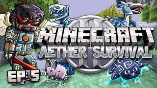 Minecraft Aether 2 Survival Lets Play Ep 5  Bunny Hat [upl. by Euqinahs]