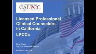 LPCCs in California [upl. by Nollad]