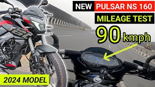 NS160 New Model 2024 Mileage Test  New Pulsar NS160 Mileage Test  NS160 Mileage 160  New Model [upl. by Kitarp971]