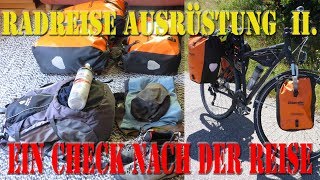 Radreise  Unboxing der Ausrüstung nach meiner Radreise [upl. by Aihsilef]