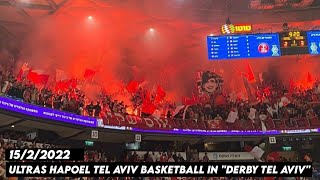 ULTRAS HAPOEL TEL AVIV BASKETBALL IN quotDERBY TEL AVIVquot 1522022 [upl. by Christean486]