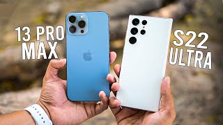 Samsung S22 Ultra vs iPhone 13 Pro Max  Best Flagship 2022 [upl. by Phio]