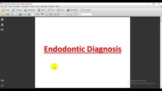 Endodontic Diagnosis  Lec 1 [upl. by Suivatra]