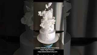 Beautiful wafer paper flowers for your wedding cake [upl. by Trish753]