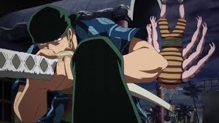 Roronoa Zoro VS Hatchan The Octopus Hachi  Eng Sub 1080HD [upl. by Nomelc]