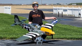 HANGAR 9 20cc P51 MustangBentleys first full flight [upl. by Neladgam]