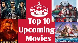 Top 10 Upcoming Movies Bollywood Hollywood South Indian ا November ا by AAH TV [upl. by Azrim]