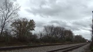 MN Hi 1333 thru Pewaukee WI on 11524 w57  27 5 min late [upl. by Ellennaj]