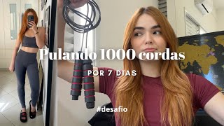 DESAFIO PULANDO 1000 CORDAS POR 7 DIAS desafiofitness fitnesslifestyle pularcorda [upl. by Dez680]