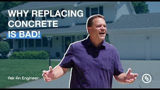 Why Replacing Your Concrete Is BAD  Foam Lifting vs Replacing [upl. by Hotchkiss385]