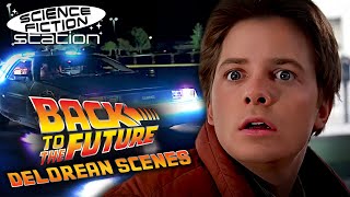 Back To The Future 1985 DeLorean Scenes  Science Fiction Station [upl. by Lombardo]