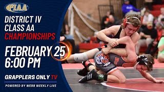 PIAA DISTRICT IV AA Wrestling Championships 2023 Webb Weekly Live [upl. by Keller491]