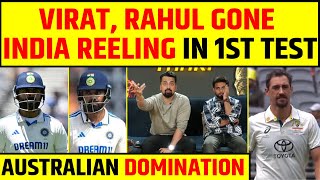 🔴INDIA VS AUSTRALIA DAY 1 LUNCH  VIRAT KOHLI KL RAHUL OUT INDIA IN TROUBLE [upl. by Ultann]