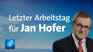 Letzte Sendung Jan Hofer verlässt die tagesschau [upl. by Bently973]