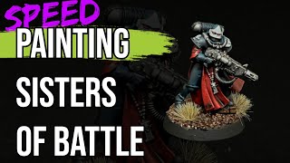 Battle Ready Sisters of Battle  Speed Painting Adepta Sororitas [upl. by Nahej133]